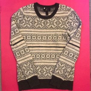 J. Crew Wool Fair Isle Sweater with Cashmere